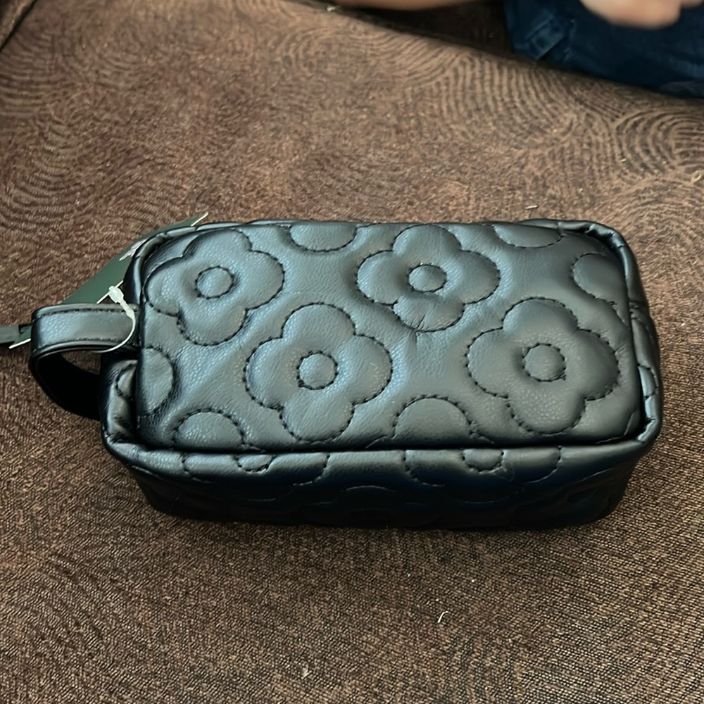 LAST CHANCE Black Quilted Pouch Clutch